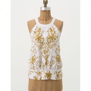 Anthropologie Stay Golden Blouse